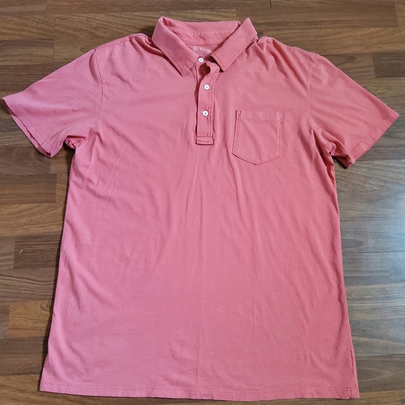 Save Khaki Polo Knit Shirt XL Peach New - Picture 2 of 5